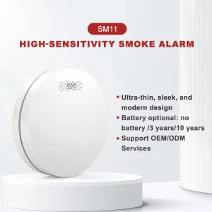 Photoelectric Smoke Alarm with EN 14604 for Home and Office