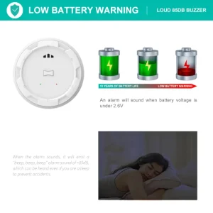 Photoelectric Smoke Alarm with Long-Life Battery for Household Fire Safety