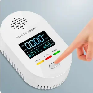 Plug-In Combustible Gas and CO Detector with Digital Display for Home, RV and Kitchen