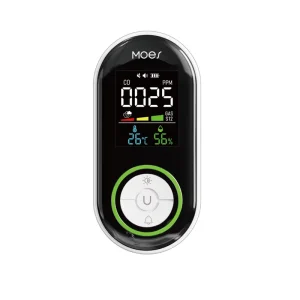 Plug-in CO Smoke and Gas Detector with LED Display, Temperature and Humidity Monitoring