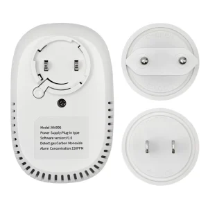 Plug in Carbon Monoxide Detector with LED Digital Display Carbon Monoxide Monitor Sound & Light Alarm for Home Kitchen RV