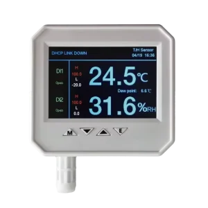PoE Environmental Temperature and Humidity Monitor with Alerts