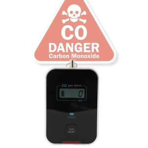 Pocket CO Gas Alarm with Peak Value Record for Indoor and Outdoor Personal Safety