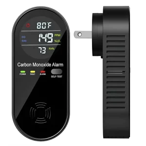 Popular 4 in 1 Carbon Monoxide Detector with Sound and Light Alarm Temperature and Humidity Monitor Precision Gas Meter