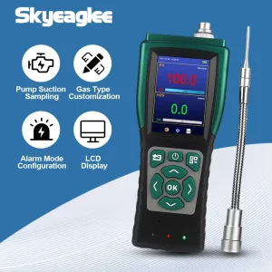 Portable 2 Gas Detector Ammonia NH3 CH4 Multi Gas Monitor Handheld Gas Leak Alarm Analyzer for Industrial Confined Space Safety