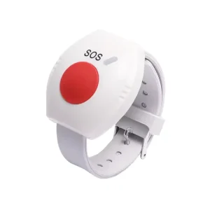 Portable 328ft Wireless Smart Alarm Button SOS Emergency Beacon with Rolling or Fixed Code for Personal Medical Alert