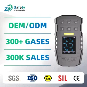 Portable 4-Gas Detector for Flammable Toxic Gases and Confined Spaces with Phosphine PH3 Detection