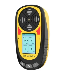 Portable 4 in 1 Gas Alarm Detector Monitors Toxic Combustible CO H2S NH3 Gas Concentration Industrial Detection Equipment