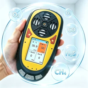 Portable 4 in 1 Hydrogen (H2) Gas Detector for Underground Tunnel Sewage Plant Hotel Kitchen Canteen Underground Pipeline