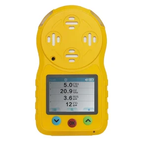 Portable 4-in-1 Multi-Gas Detector for H2S Oxygen and Combustible Gases with IP66 Protection