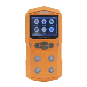 Portable 4 in 1 Multi Gas Leak Detector Analyzer for CO O2 Ex Imported Sensor Lithium Rechargeable Battery Vibration+Sound+Light