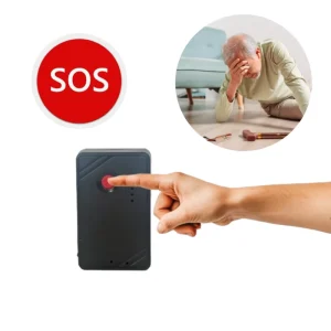Portable 4G GPS Locator with One-Click SOS Button, Voice Monitoring, Elderly Fall Alarm, Magnetic Asset Tracker for Home Safety