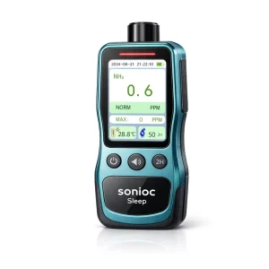 Portable Ammonia Gas Environment Monitor with Temperature Humidity Display for Smart Home Farm and Livestock Use