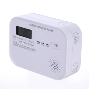 Portable Auto Carbon Monoxide Detector Alarm 85dB ABS Plastic with LCD Display and Replaceable Batteries