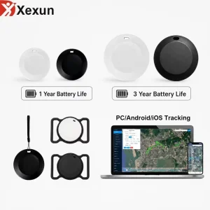 Portable BLE GPS Tracker with 3-Year Extended Battery, Wireless Anti-Lost Tag for Kids, Pets, and Vehicles