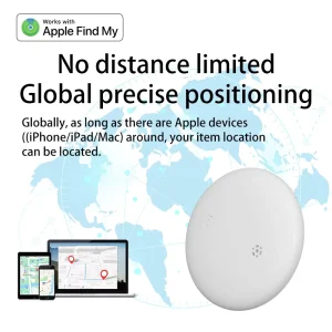 Portable Bluetooth Real-Time GPS Tracking Device with Alarm for Kids and Pets, Mini Locator, Plastic