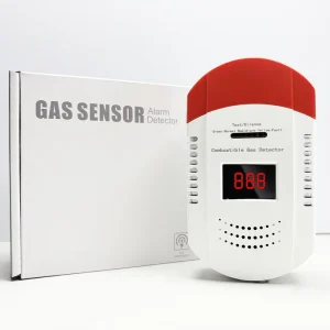 Portable Combustible Gas Detector, AC Plug-In, LPG and Natural Gas Leak Alarm for Home Kitchen