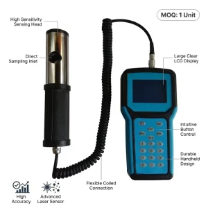Portable Digital Display Small Size Laser Sensor Customizable Range From 0 1000 Belonging To A Large Range Dust Detector