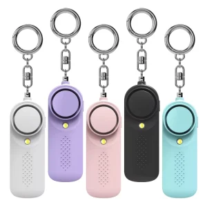 Portable Emergency Alarm 130dB LED Light Flash Security Alarm Personal Protection OEM Women Safety Alarm