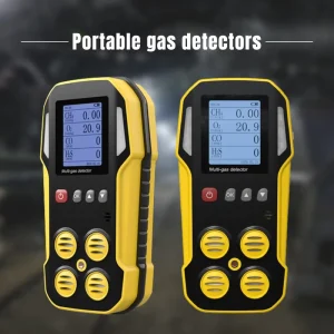 Portable Gas Detector with 30-Bar Graph Display and Triple Alarm System for Industrial Safety Monitoring