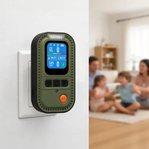 Portable Gas Leak Detector Combustible Multi Gas Detector Sensor For Home RV Camping With CO Temperature Humidity Display`