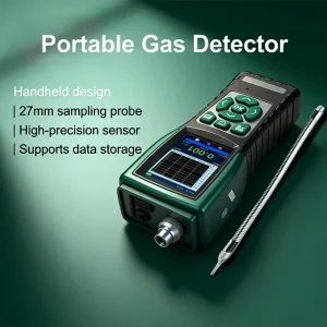 Portable HCN, CO, and O2 Personal Gas Monitor and Toxic Gas Leak Detector for Confined Spaces