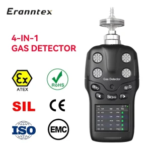 Portable High Accuracy 3 in 1 Hydrogen Sulfide Gas Detector H2S 0 100ppm Essential Fire Rescue Explosion Proof Factory Direct