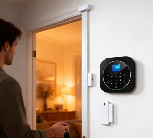 Portable Home Security Alarm System Wireless PIR Motion Sensor 99 Zones Rechargeable Battery Tuya APP Control WiFi