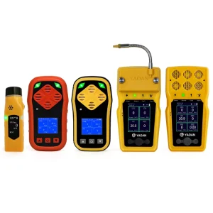 Portable Industrial Light Alarm Red Color H2S Sewer Gas CH4 Combustible Toxic Gas Detector for Gas Leak Alarm
