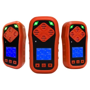 Portable Industrial Red Light Alarm H2S CH4 Combustible Toxic Gas Detector