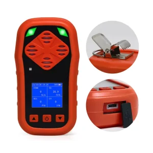 Portable Industrial Toxic and Combustible Gas Detector for CO H2S CO2 Sewer Gas and CH4 with Sound and Light Alarm