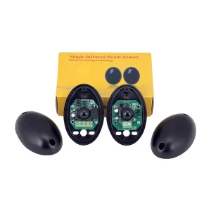 Portable Infrared Beam Sensor Single Photoelectric Detector Active IR Alarm Host for Security System ABS Material
