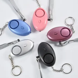 Portable Mini Flashlight Emergency SOS Security Self Defense Alarm Keychain Personal Alarm for Women Children Elders