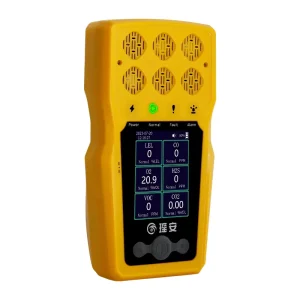 Portable Multi Gas Analyzer Lab Device 6 in 1 EX CO CO2 O2 NO2 H2S VOC NH3 6 Gas Detector with Pump CE ATEX