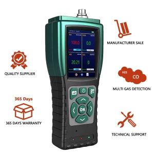 Portable Multi-Gas Leak Analyzer O2 N2 Ozone 95% Nitrogen 5% Hydrogen Leak Detector for Oil and Gas Industry