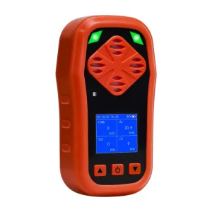 Portable Multi Gas Leak Detector 4 in 1 CO H2S O2 Combustible Gas Monitor with 2400mAh Battery 10H Sound Light Alarm