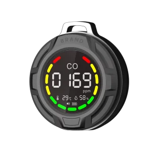 Portable Outdoor Camping Safe CO Gas Detector With Digital Display Temperature and Humidity Buzzer Alert Function