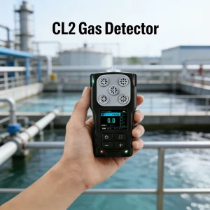 Portable Pump Suction Diffusion CL2 Chlorine Gas Detector Handheld Multi Gas Analyzer Real Time Alarm