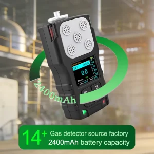Portable Pump Tracer Sf6 Gas Leak Detector H2s Oxygen Detection Analyzer Meter Alarm with Temperature and Humidity Measurement