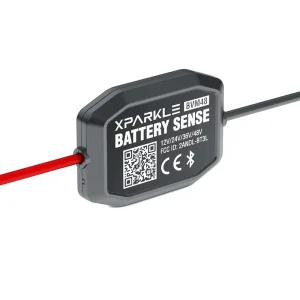 Portable Real Time Battery Voltage Monitor for 12V 24V 36V 48V Vehicles with App Alarm