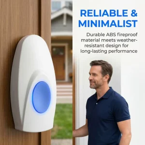 Portable Remote Control Wireless Doorbell ABS Plug in Call Bell Elderly Home Emergency Alarm