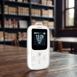 Portable SIM Card Phone with SOS, Touchscreen, GPS Tracking, SMS, Waterproof Housing, and ID Card Design for Children and Elderly