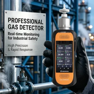 Portable SO2 Sulfur Dioxide Multi-Gas Detector with Android OS, 4-inch Screen, WiFi, 4G, GPS, and SOS Alarm
