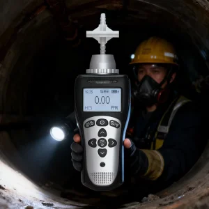 Portable Single CH4 Gas Detector 0-5% Vol Handheld LPG Gas Leak Alarm Sensor with Lithium Battery