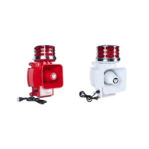 Portable Siren Alarm with Strobe Light for Industrial Crane Emergency Alerts