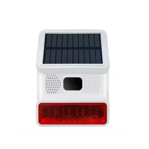 Powered Strobe Sound Flash Waterproof Wireless Outdoor Solar Siren Alarm Horn for 433MHz Wifi GSM Home Security Alarm System