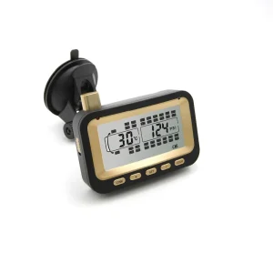 Pre-Programmed 8-Sensor Tire Pressure and Temperature Monitoring System with Real-Time Alarm