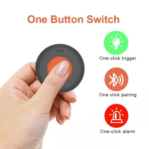 Programmable Emergency Button Bluetooth Beacon 6.2 Supports SOS Alert & Beacon Protocols