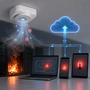 Pyrolytic Particle Ultra Early Fire Detector ABS Material 85 dB Alarm Device RB-RJ-2000 Rechargeable Lithium Fire Alarm