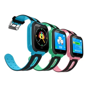 Q9 Kids Smart Watch Anti lost Security Positioning Tracking One key Call for Help SOS Waterproof TFT Display Rubber Alarm Clock